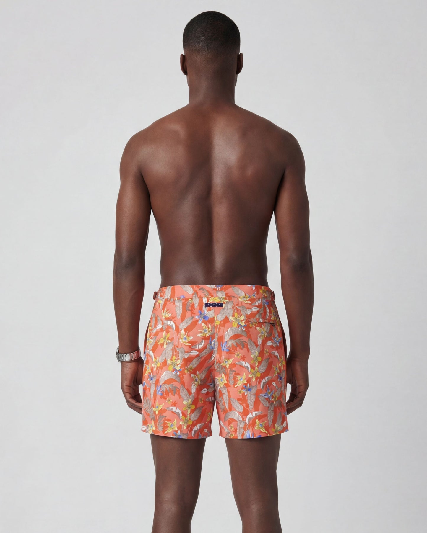POOL FALLING FLOWERS SWIM SHORT - MELON