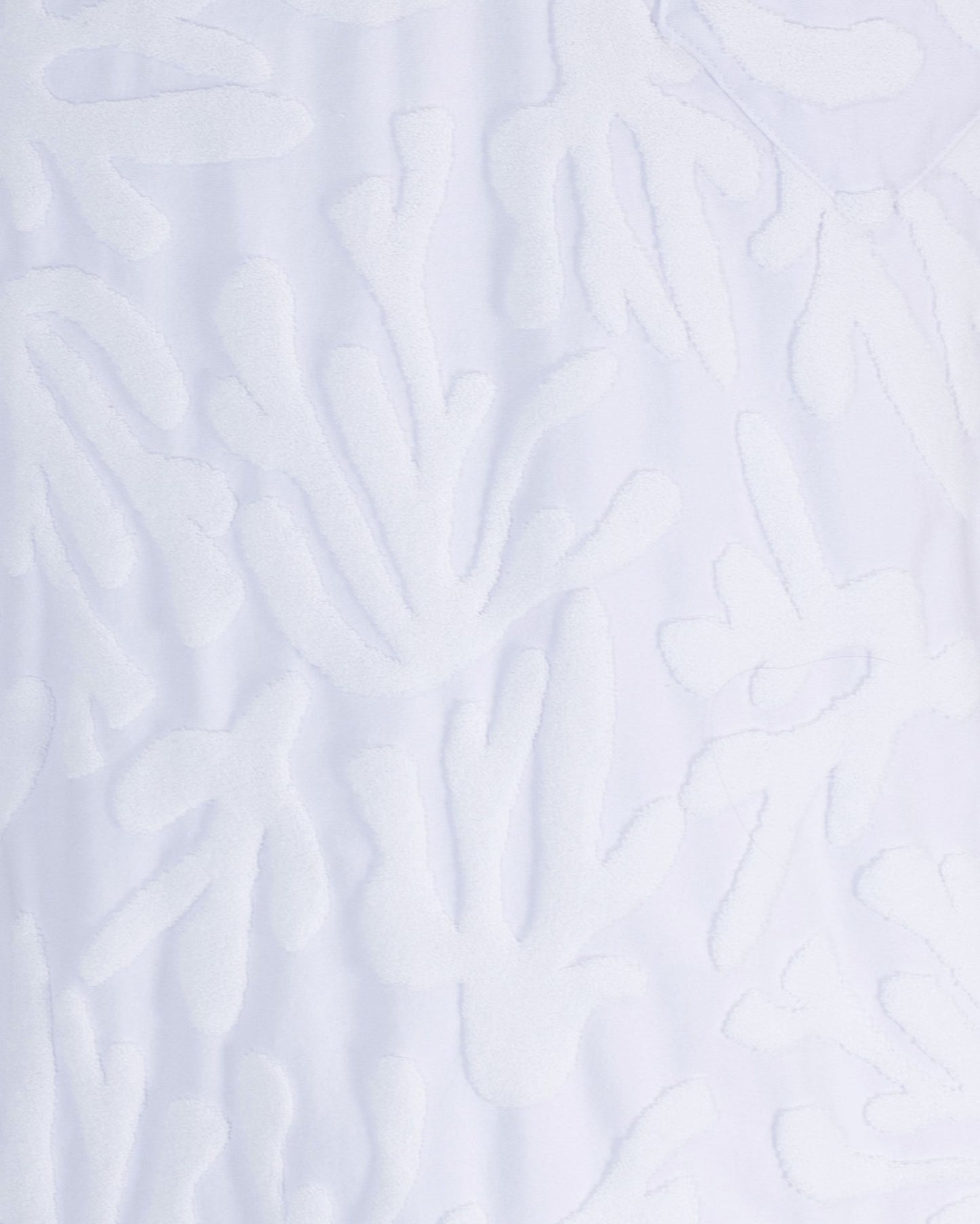 JOHNNY CORAL TOWEL POLO SHIRT IN WHITE