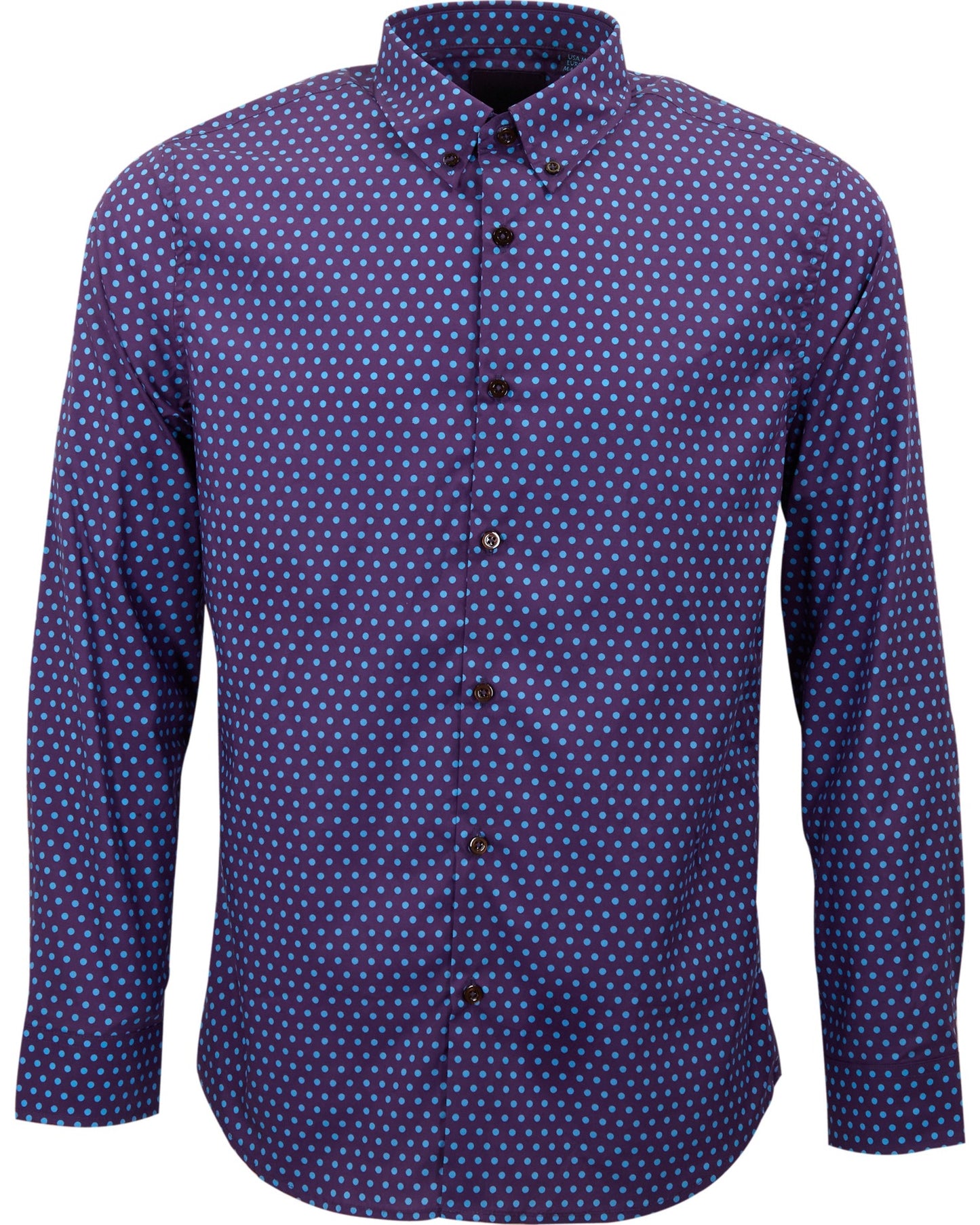MITCHELL POLKADOT SHIRT - PURPLE