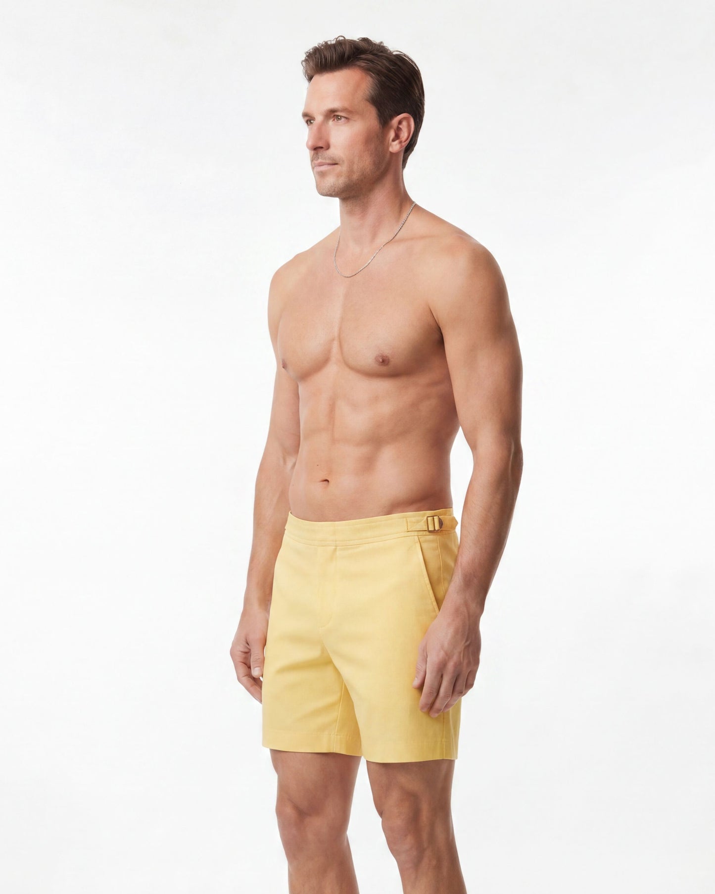 NEPTUNE OXFORD TAILORED SWIM SHORT - SUNSHINE