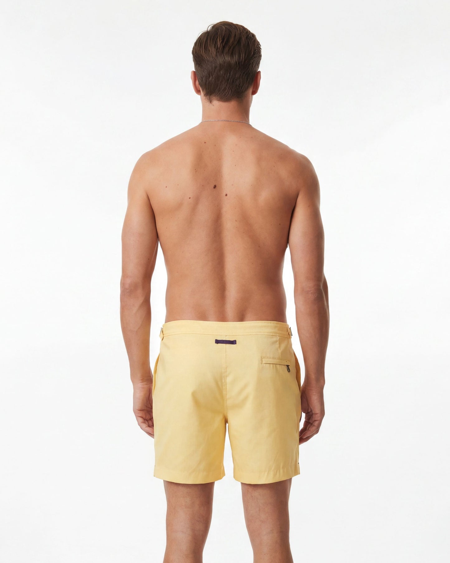 NEPTUNE OXFORD TAILORED SWIM SHORT - SUNSHINE