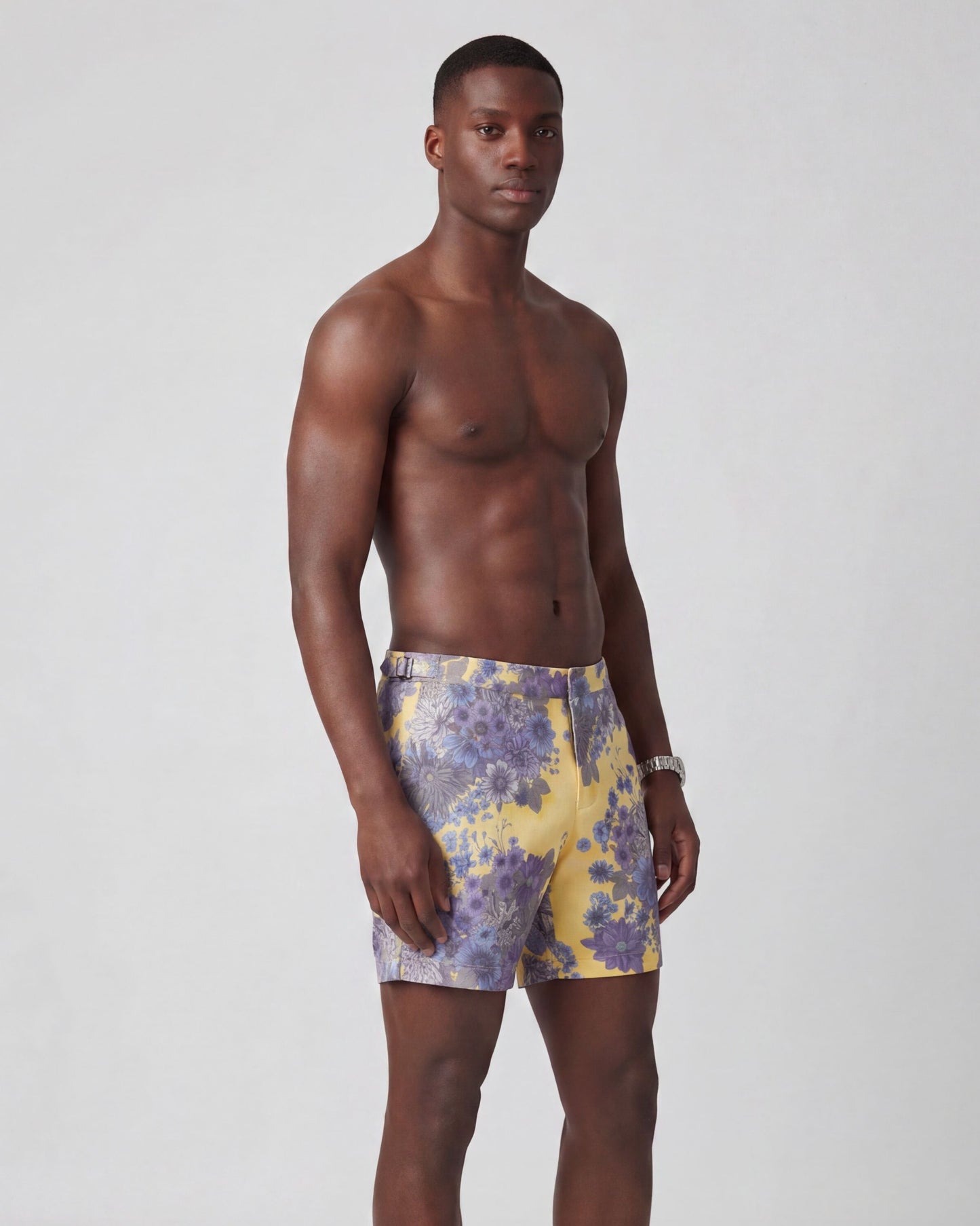 NEPTUNE DREAM MEADOW TAILORED SWIM SHORT - SUNSHINE
