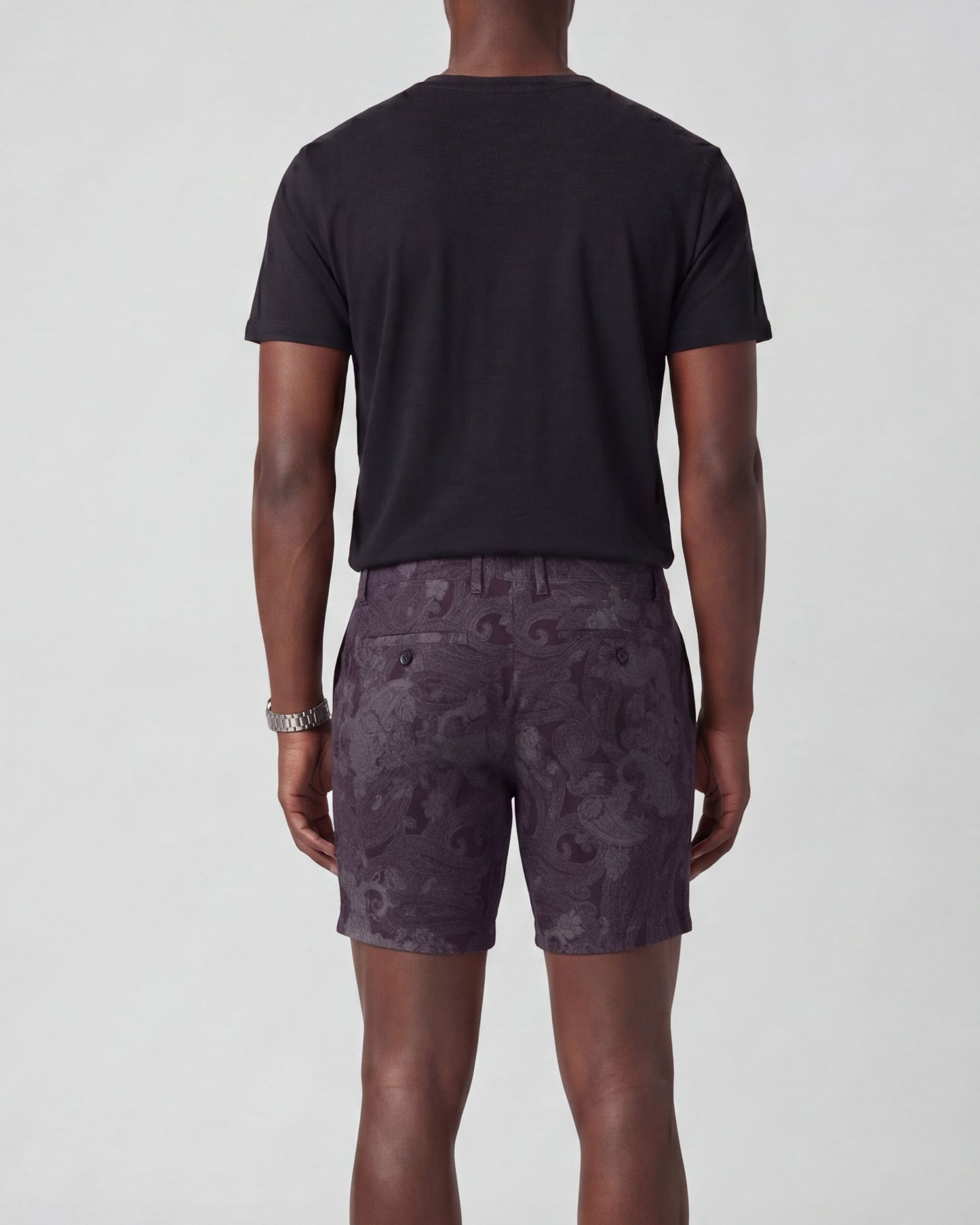 JOHN PAISLEY EXPLOSION BLACK MENS FLAT FRONT SHORT