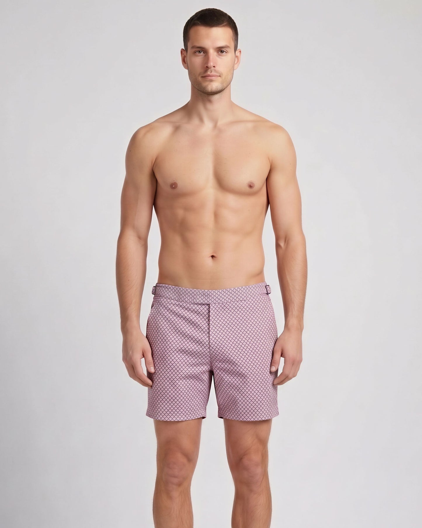 Pool Acorn Geo Coral Swim Trunk