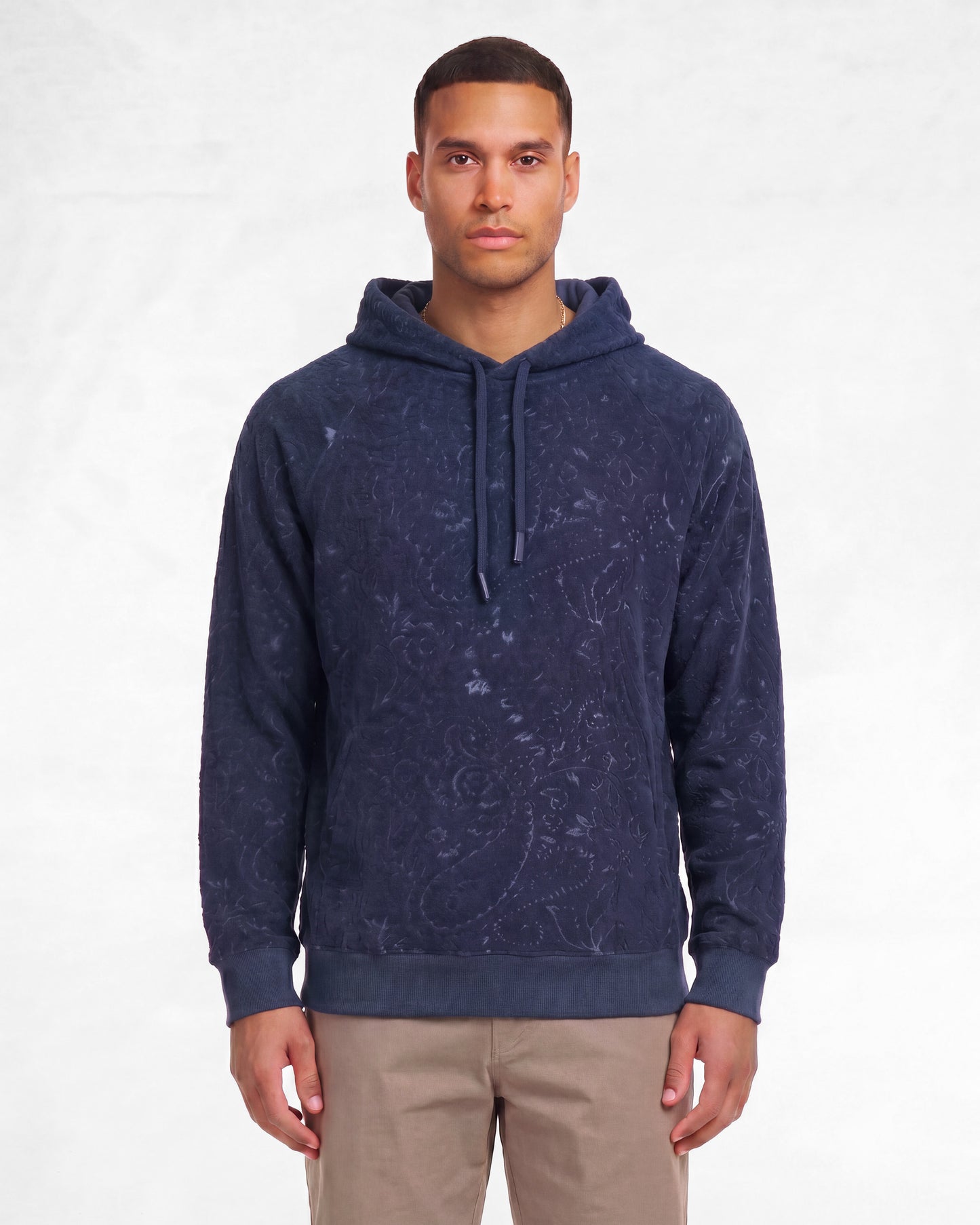 HOWARD TOWEL HOODIE - NAVY