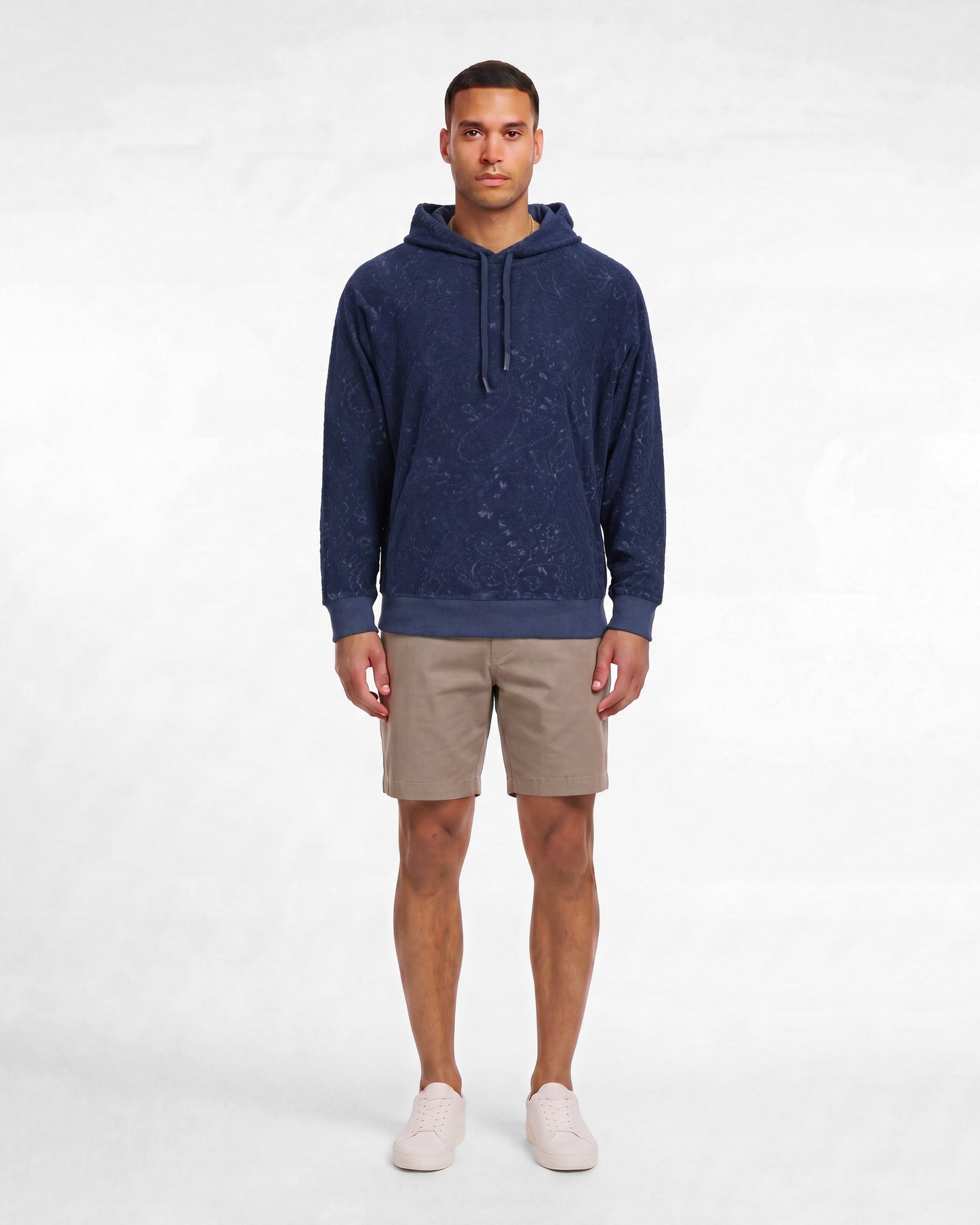 HOWARD TOWEL HOODIE - NAVY