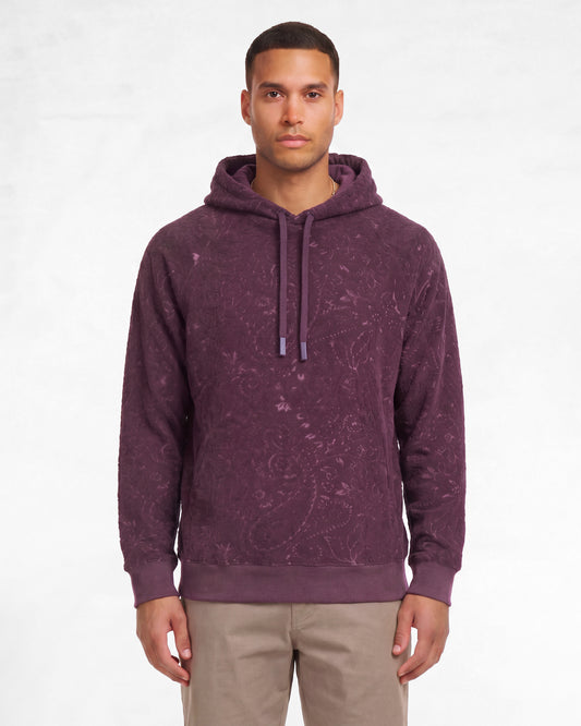 HOWARD TOWEL HOODIE - PLUM
