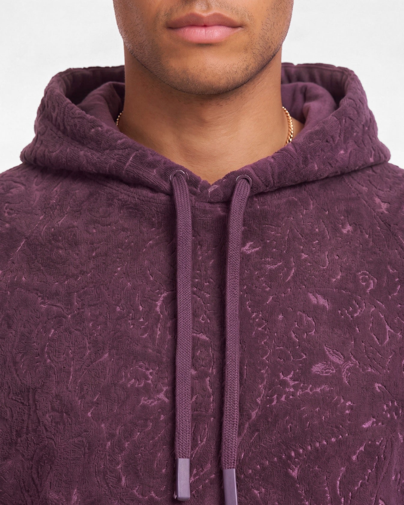 HOWARD TOWEL HOODIE - PLUM