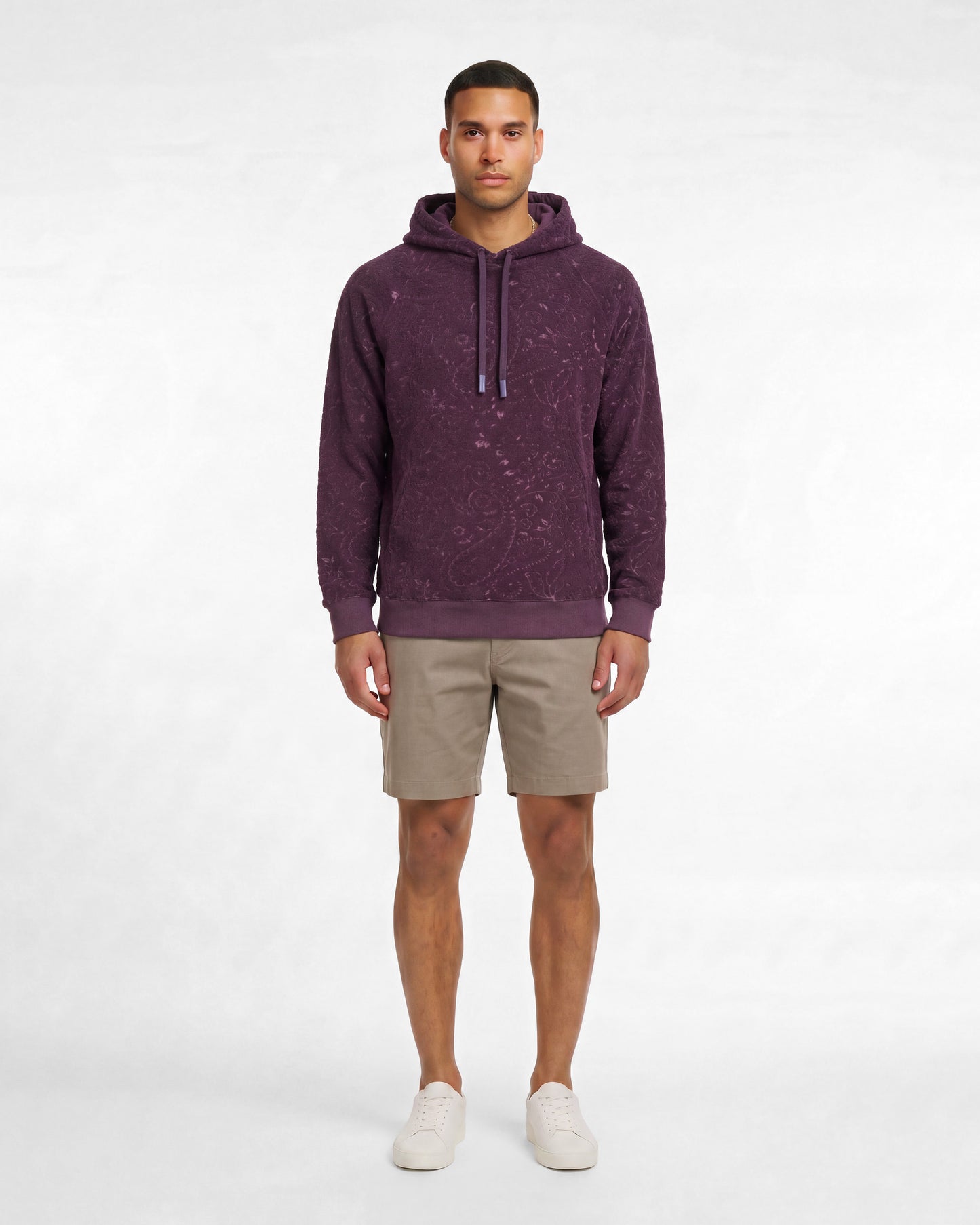 HOWARD TOWEL HOODIE - PLUM