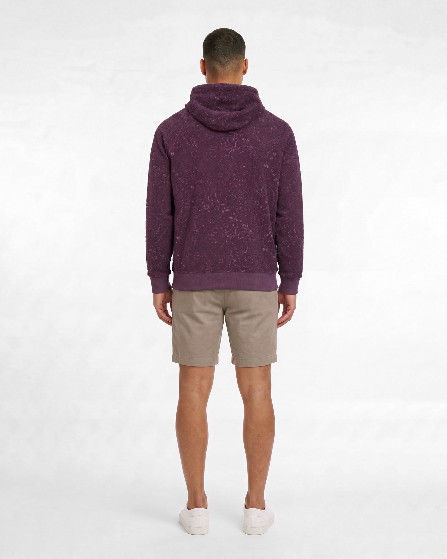 HOWARD TOWEL HOODIE - PLUM