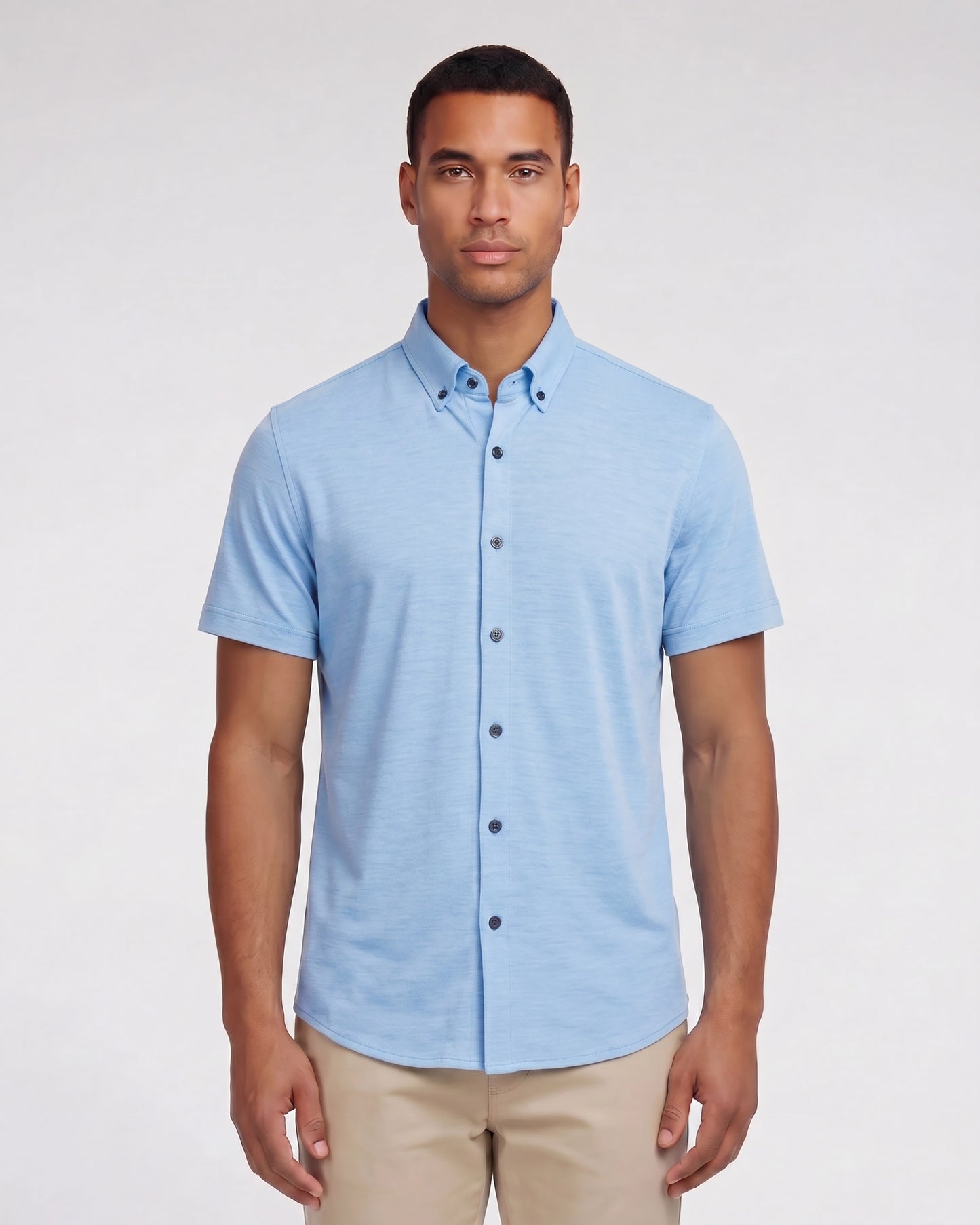 TOBIAS MERINO SHIRT - BLUE