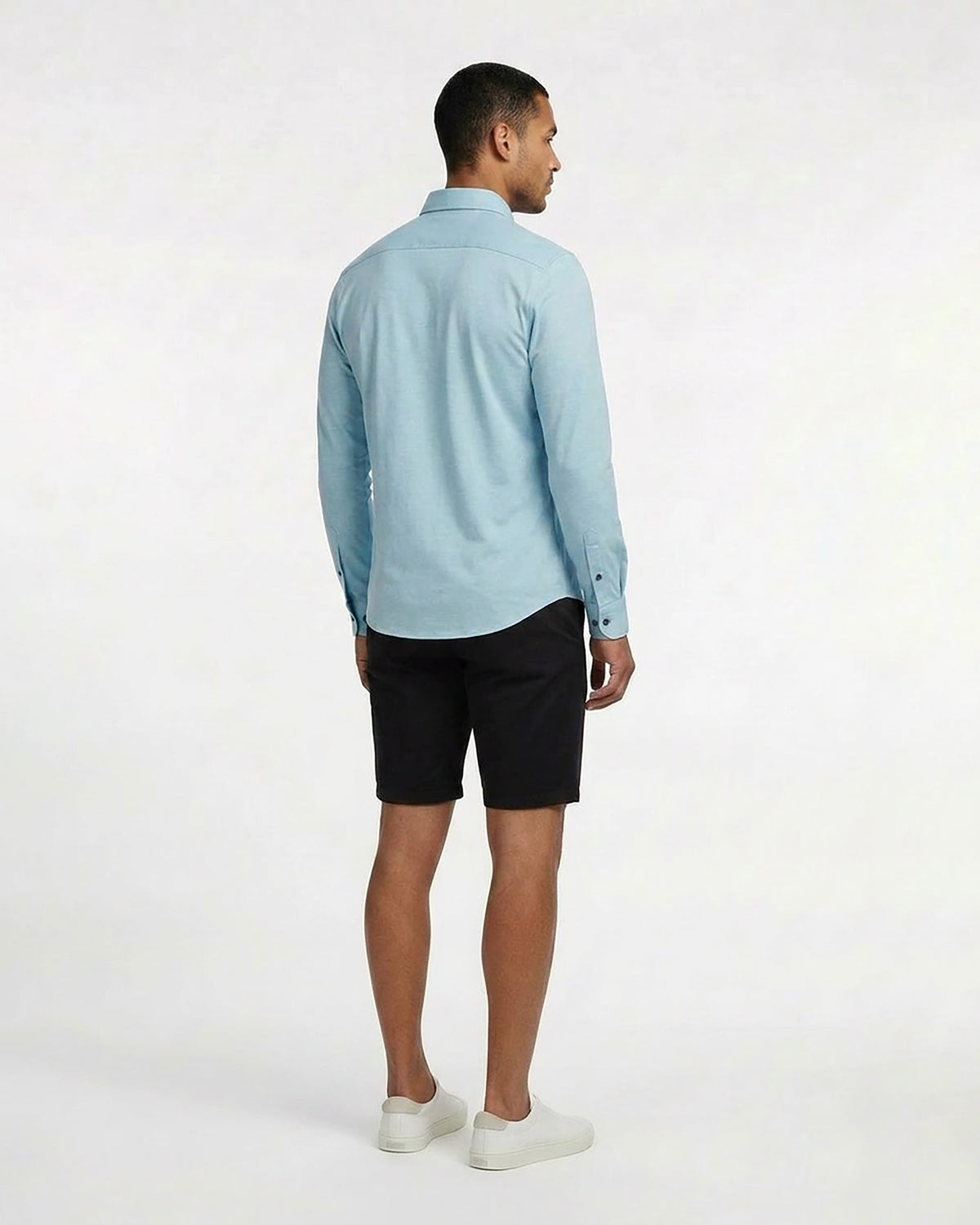 SHAWN MERINO SHIRT IN NILE