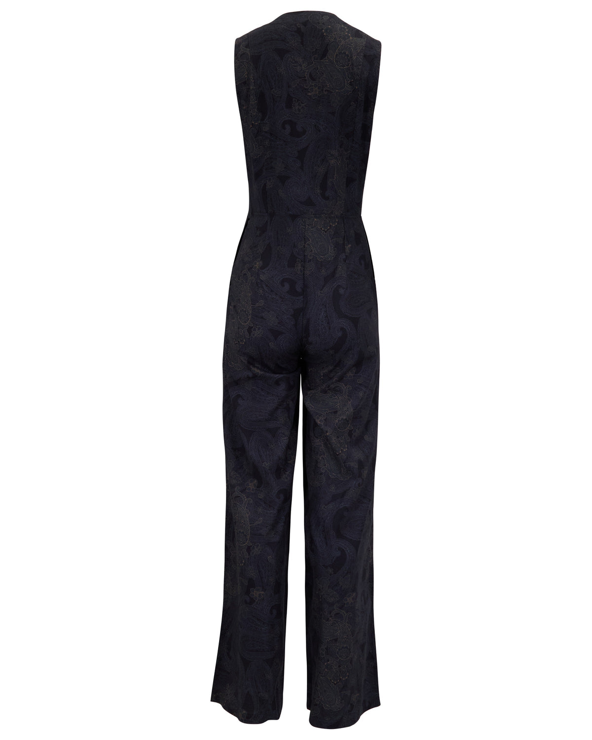 JENNY PAISLEY EXPLOSION BLACK WOMENS TAILORED JUMPSUIT