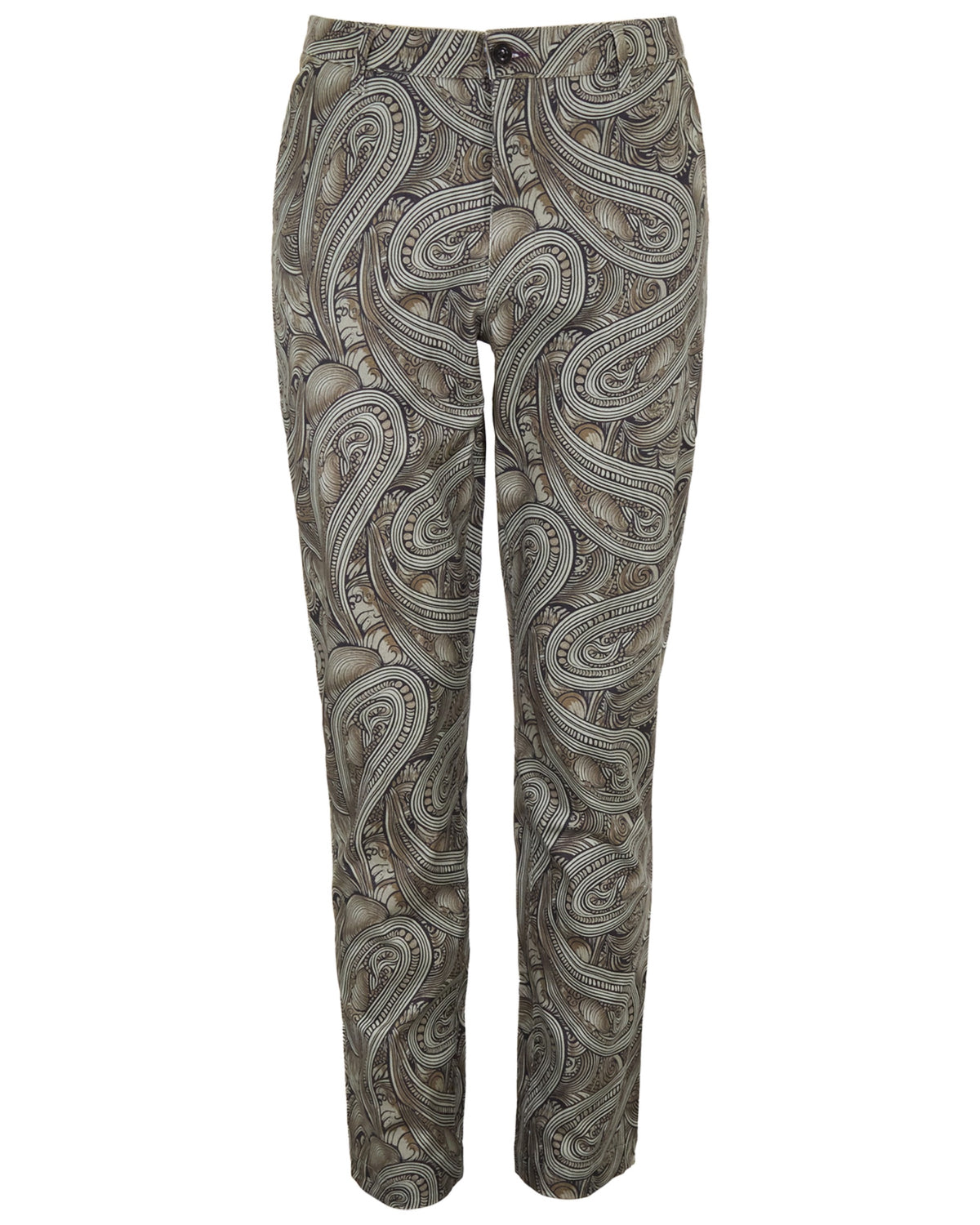CHARLTON BADALONA PAISLEY SAGE MEN'S STRETCH TAILORED PANT