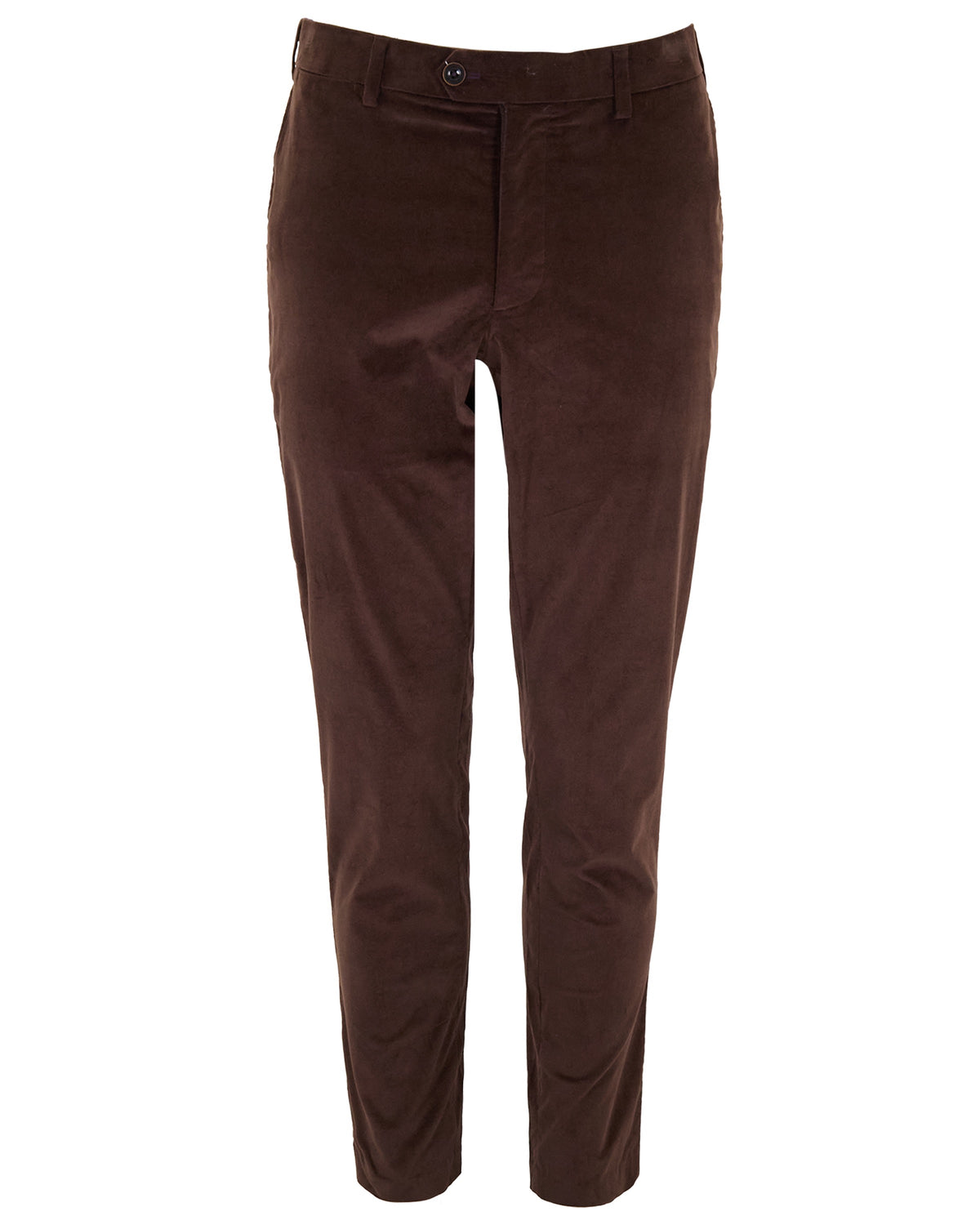 CLIFFORD BROWNIE MEN'S VELVET FLAT-FRONT PANT