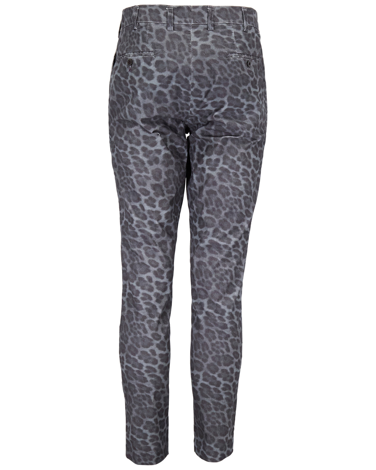 CLIFFORD LEOPARD SMOKE MEN'S VELVET FLAT-FRONT PANT
