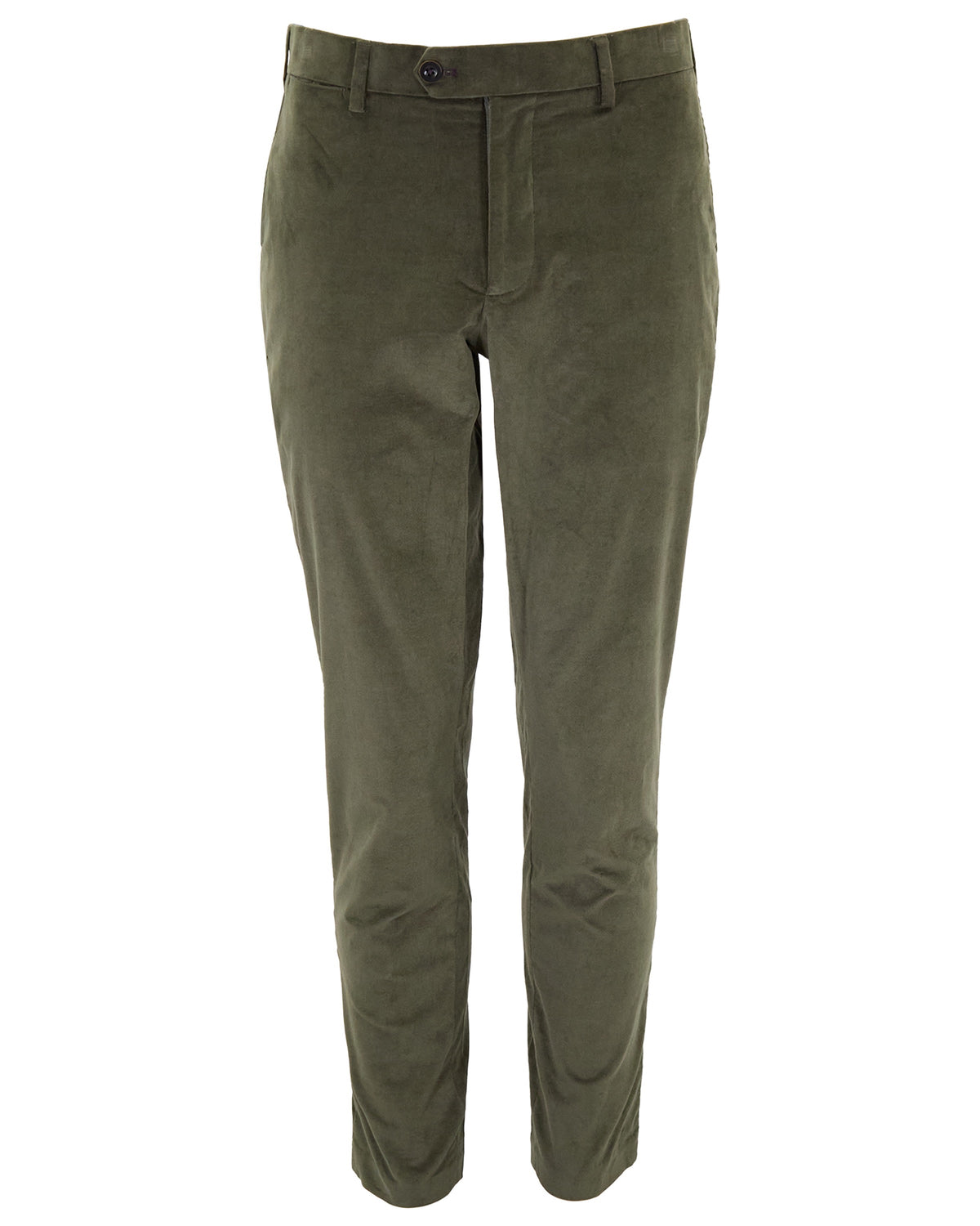 CLIFFORD SAGE MEN'S VELVET FLAT-FRONT PANT