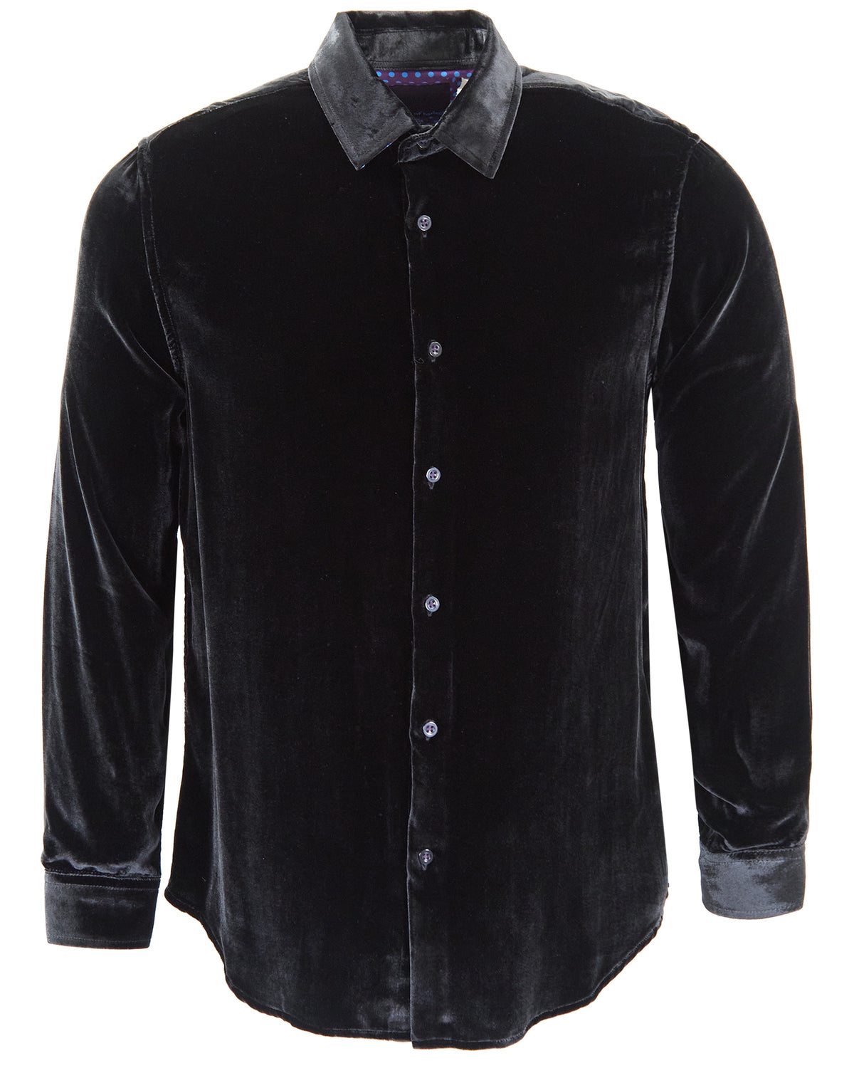 NED VELVET SHIRT - BLACK