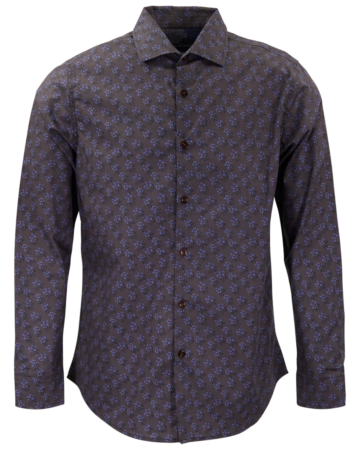 NIGEL VIENNA FLORAL BROWNIE MEN'S PRINTED COTTON LONG-SLEEVE SHIRT