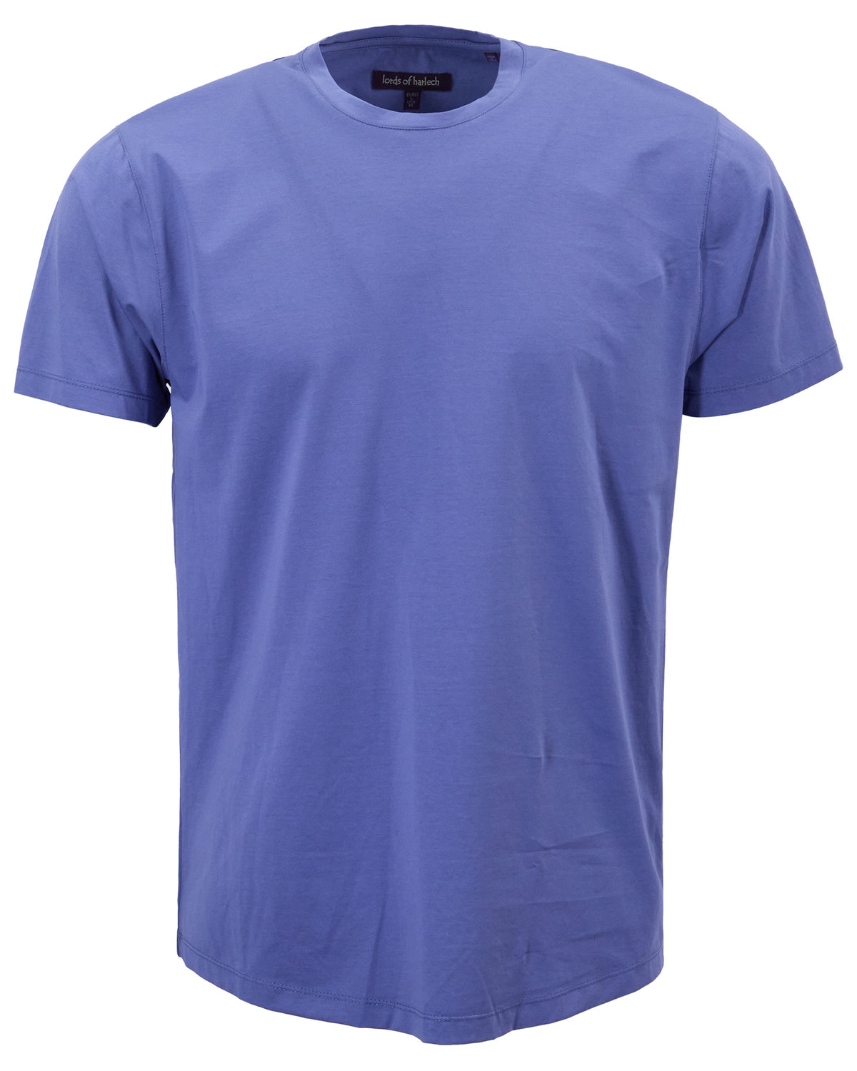TIMOTHY DAWN BLUE MEN'S STRETCH COTTON CREW-NECK TEE