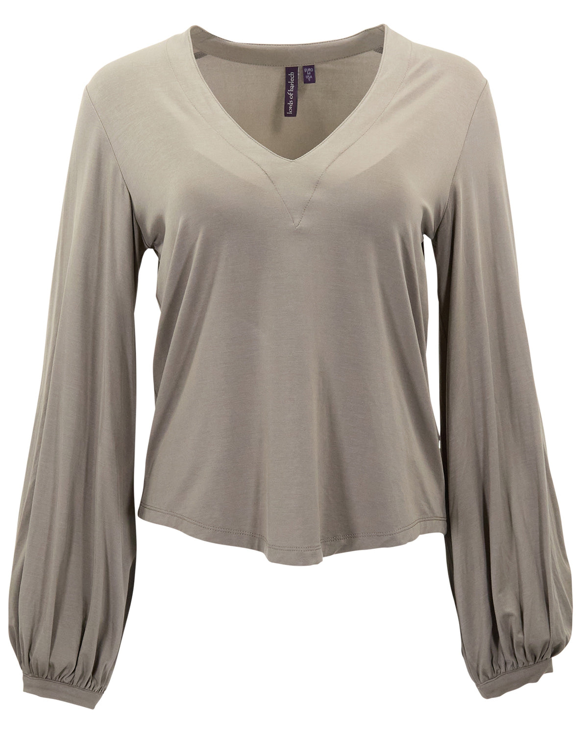 VAL SAGE WOMEN'S LYOCELL STRETCH V-NECK TOP