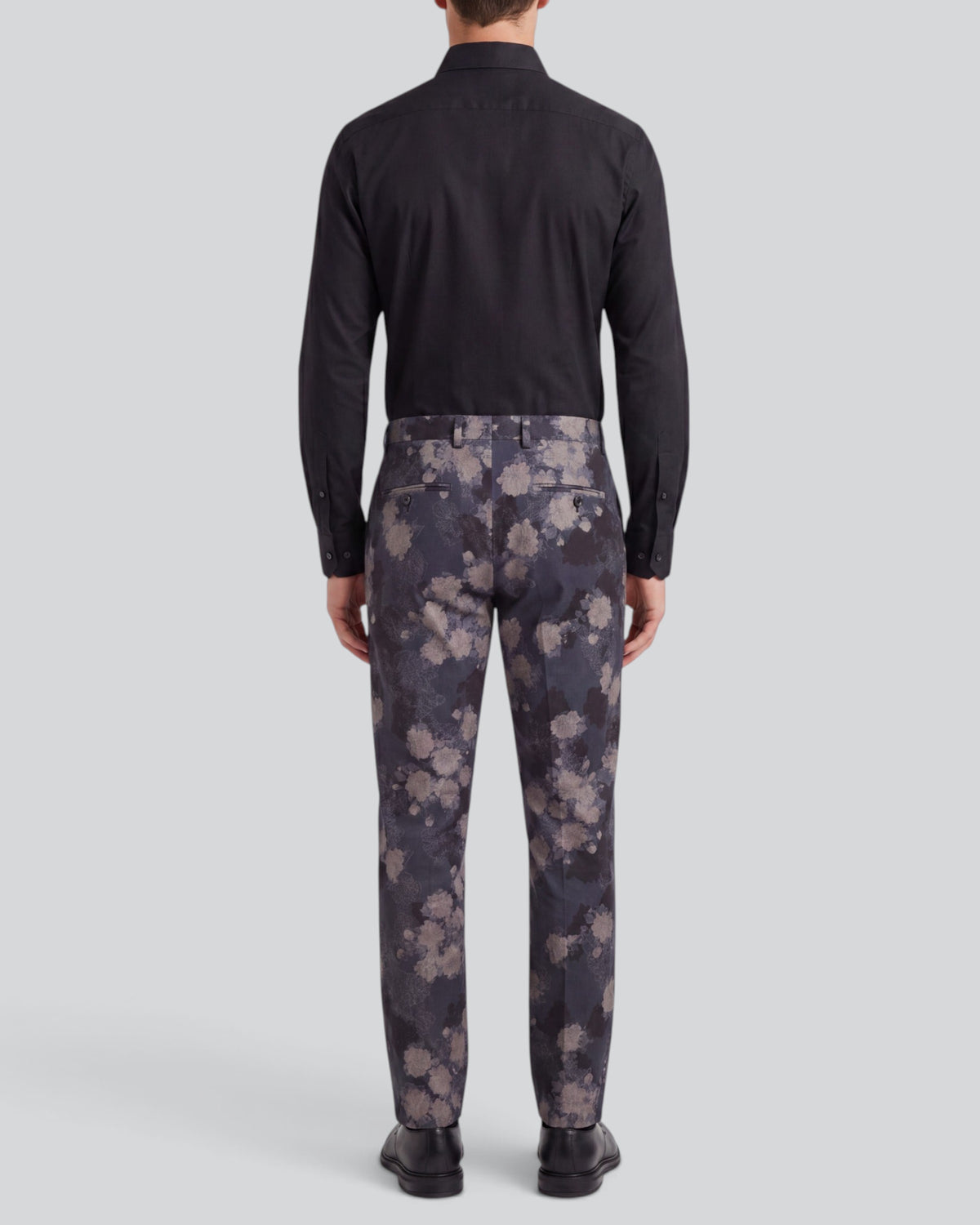 JACK LANS FLORAL BLACK MEN'S STRETCH CHINO PANT