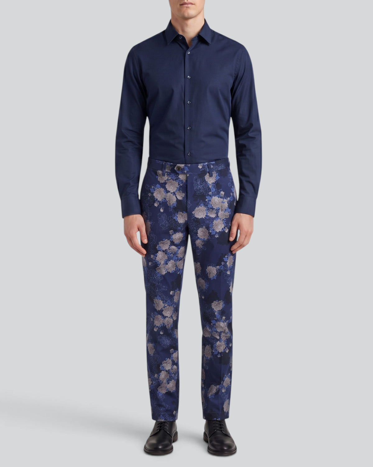 JACK LANS FLORAL NAVY MEN'S STRETCH CHINO PANT