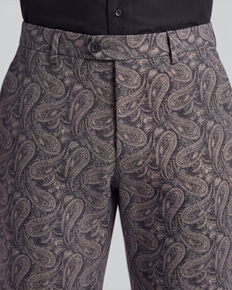 JACK MAURICE PAISLEY SMOKE MEN'S STRETCH CHINO PANT