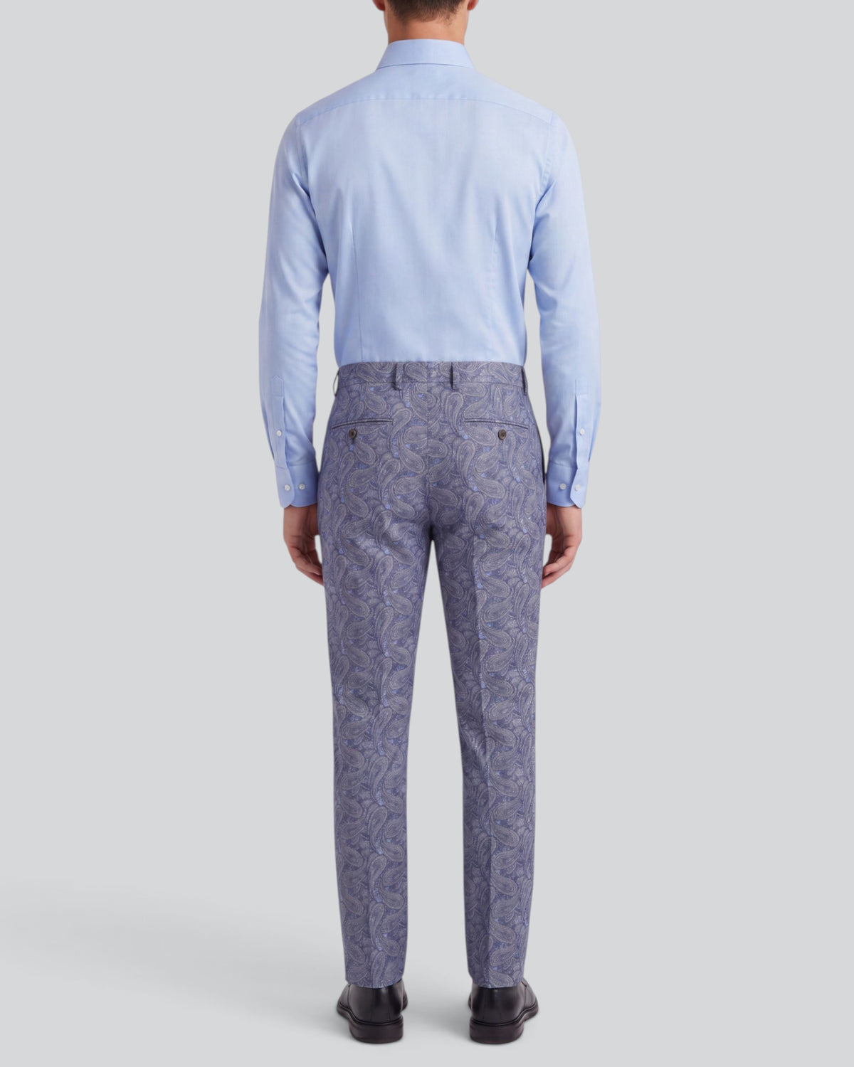 JACK MAURICE PAISLEY BLUE MEN'S STRETCH CHINO PANT