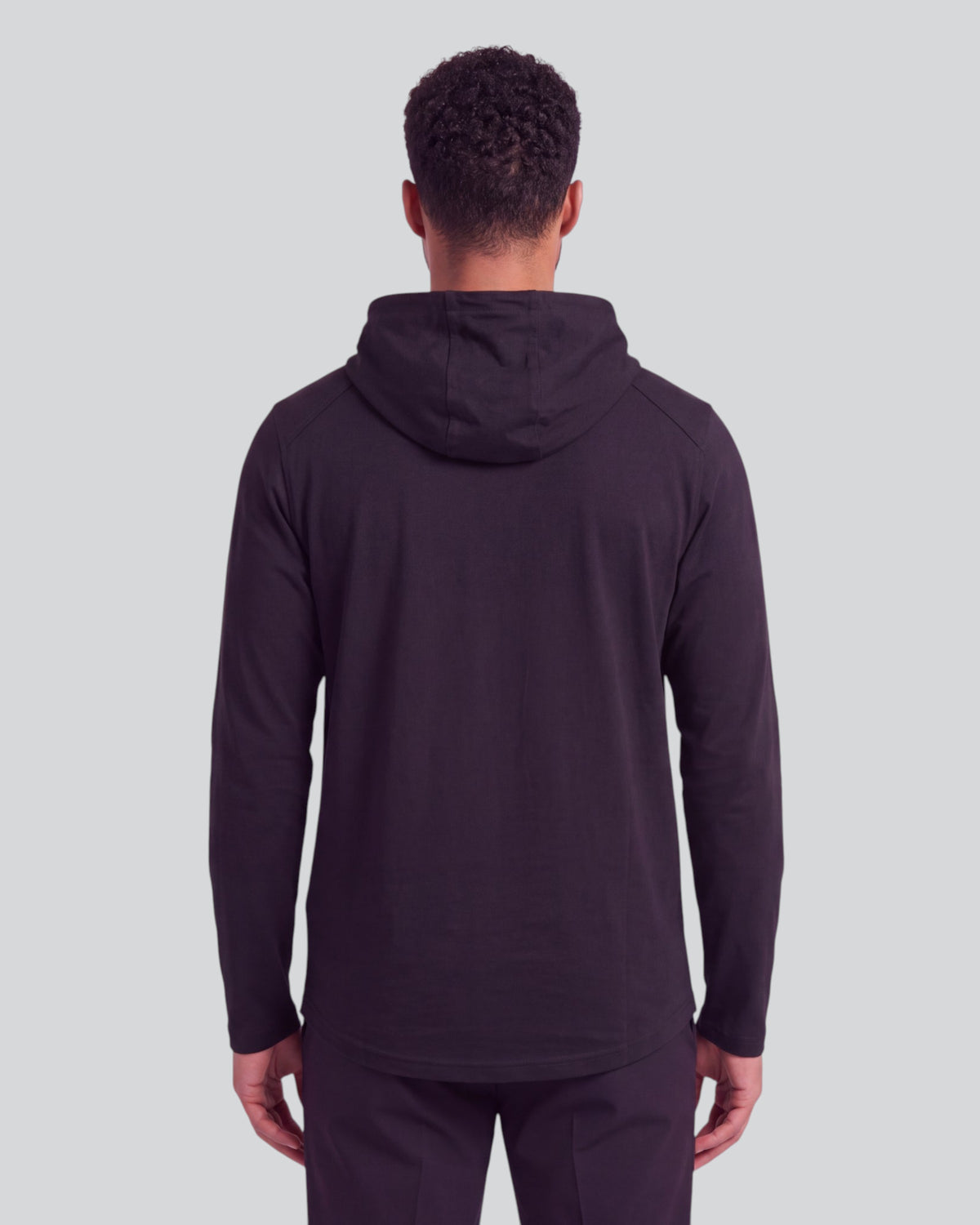 HORATIO BLACK MEN'S STRETCH JERSEY HOODIE