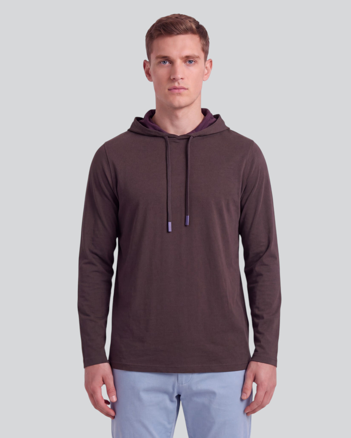 HORATIO BROWNIE MEN'S STRETCH JERSEY HOODIE
