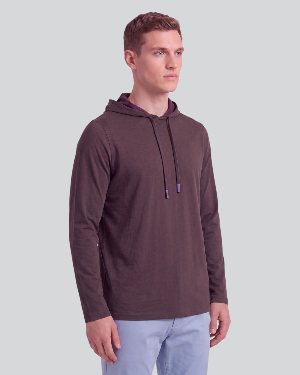 HORATIO BROWNIE MEN'S STRETCH JERSEY HOODIE