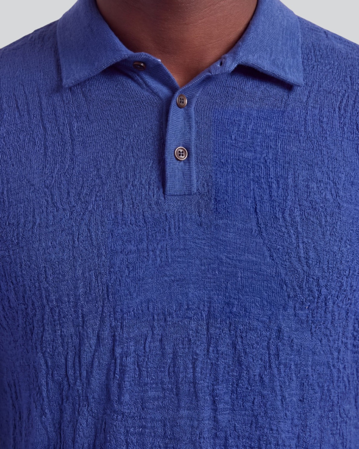 PARKER MARINER MEN'S MERINO WOOL TEXTURED POLO SWEATER