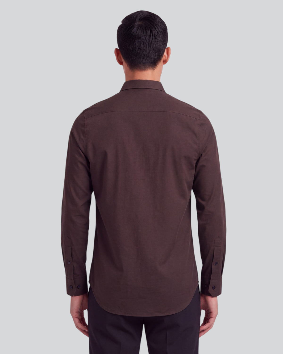 SIMON BROWNIE MEN'S STRETCH JERSEY LONG-SLEEVE SHIRT