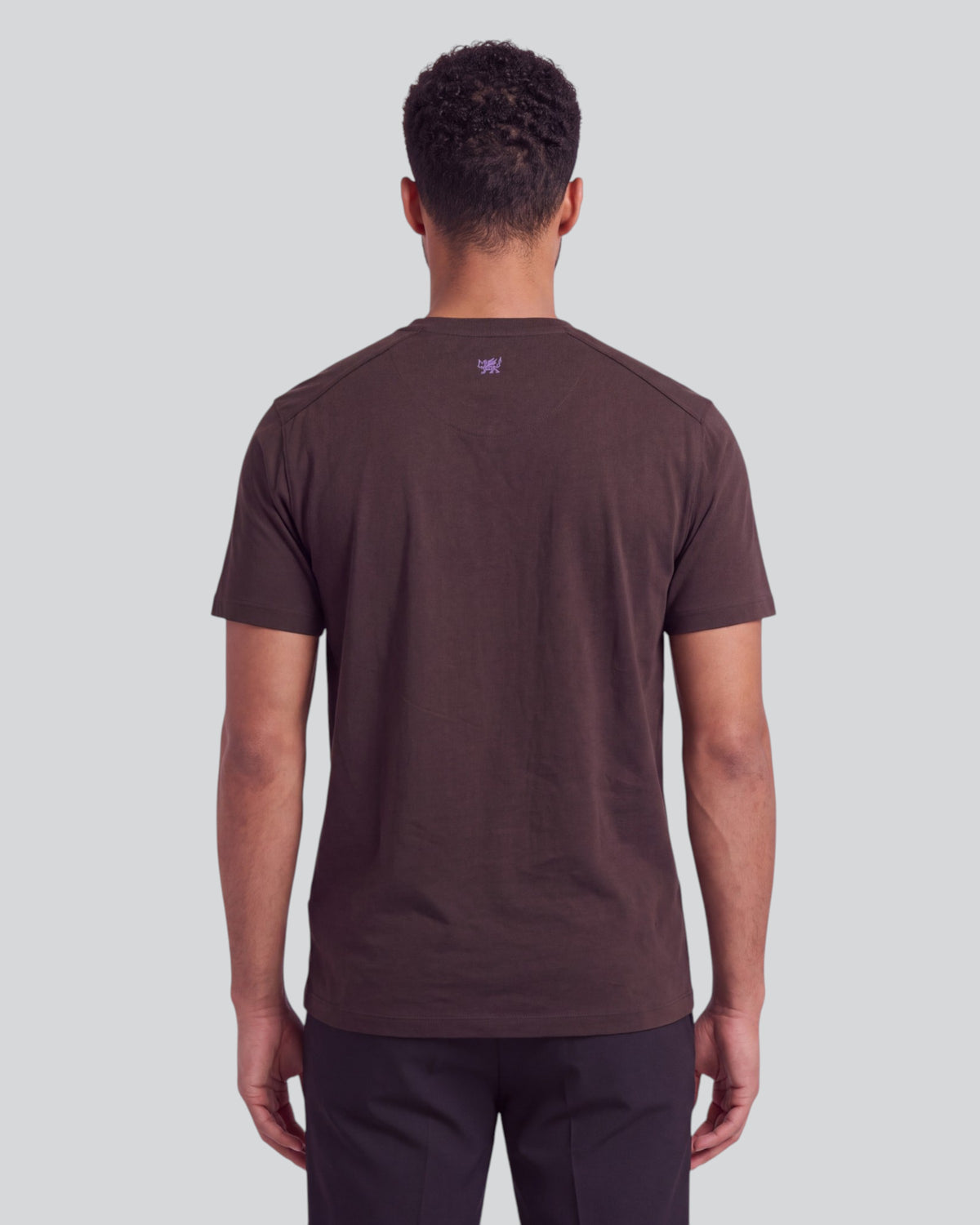 TIMOTHY BROWNIE MEN'S STRETCH COTTON CREW-NECK TEE