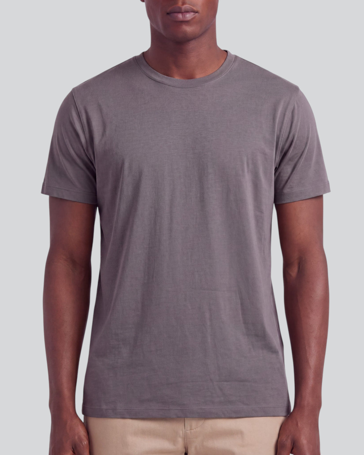 TIMOTHY SAGE MEN'S STRETCH COTTON CREW-NECK TEE