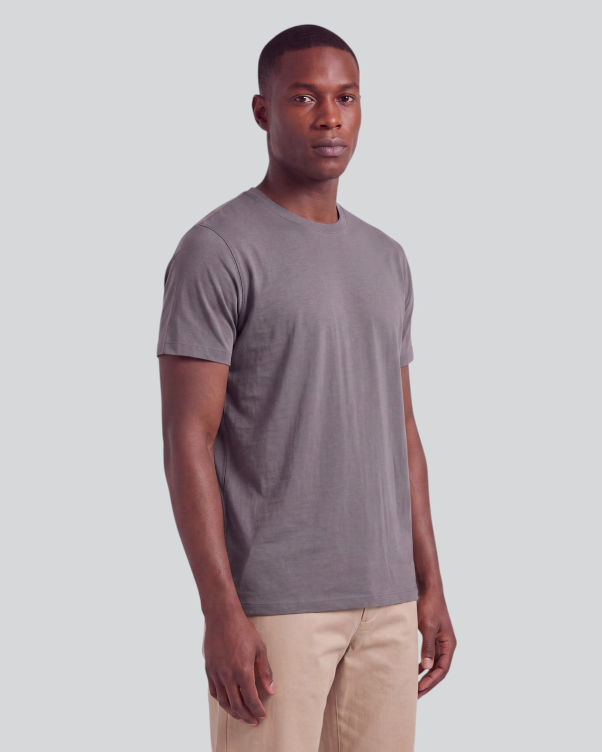TIMOTHY SAGE MEN'S STRETCH COTTON CREW-NECK TEE