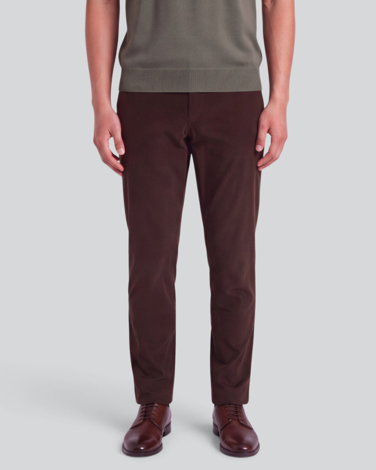 CLIFFORD BROWNIE MEN'S VELVET FLAT-FRONT PANT