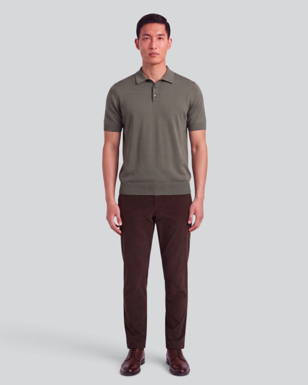 CLIFFORD BROWNIE MEN'S VELVET FLAT-FRONT PANT