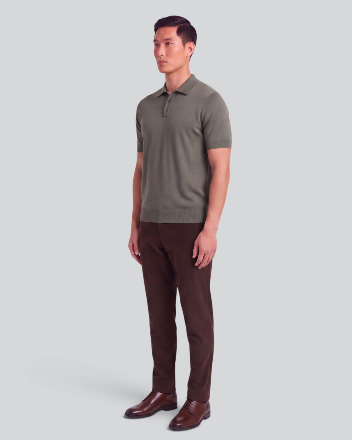 CLIFFORD BROWNIE MEN'S VELVET FLAT-FRONT PANT