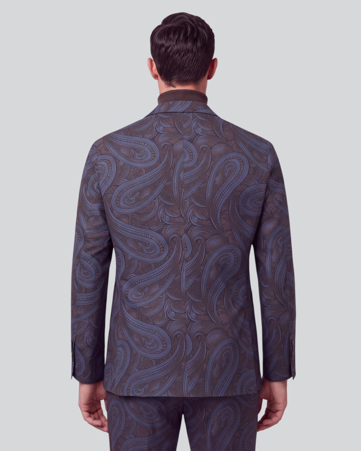 JAQUES PAISLEY BADALONA BROWNIE MEN'S WOOL BLAZER