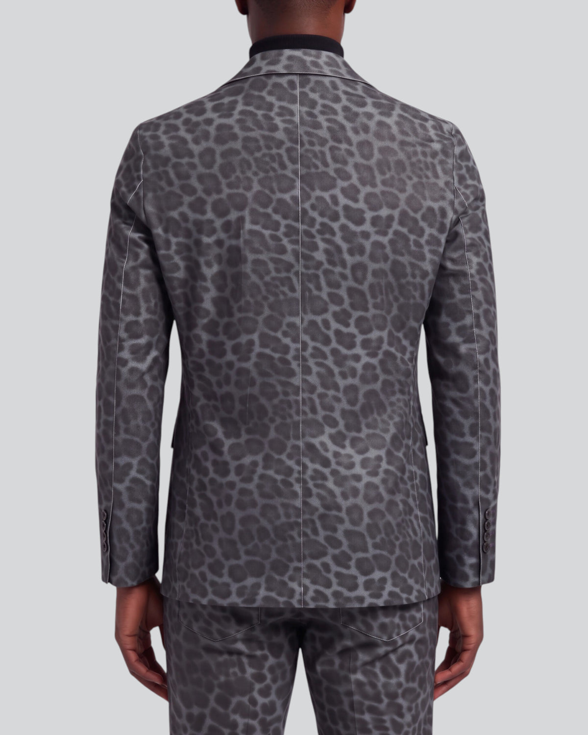 JORDAN LEOPARD SMOKE MEN'S VELVET BLAZER