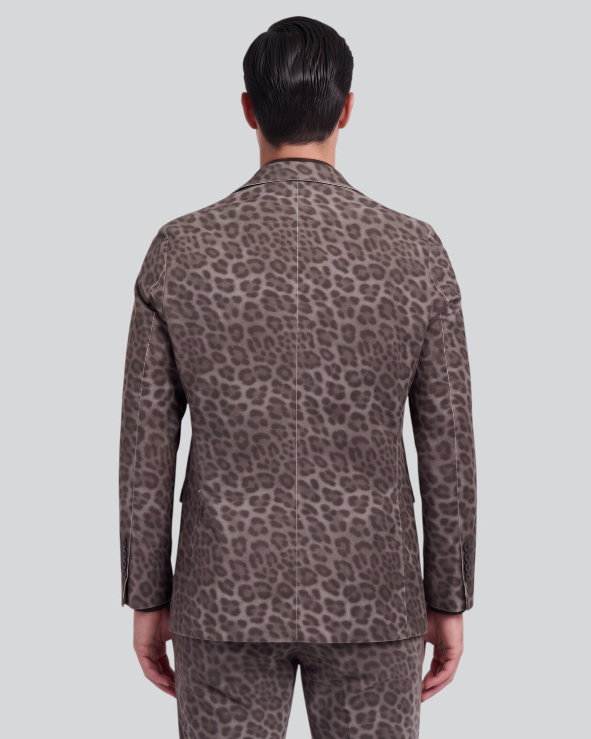 JORDAN LEOPARD BROWNIE MEN'S VELVET BLAZER