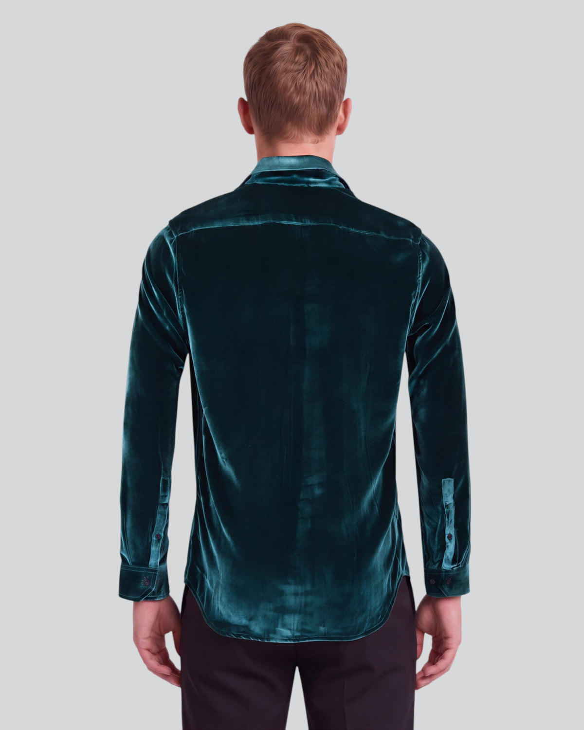 NED LEGION MEN'S VELVET LONG-SLEEVE SHIRT