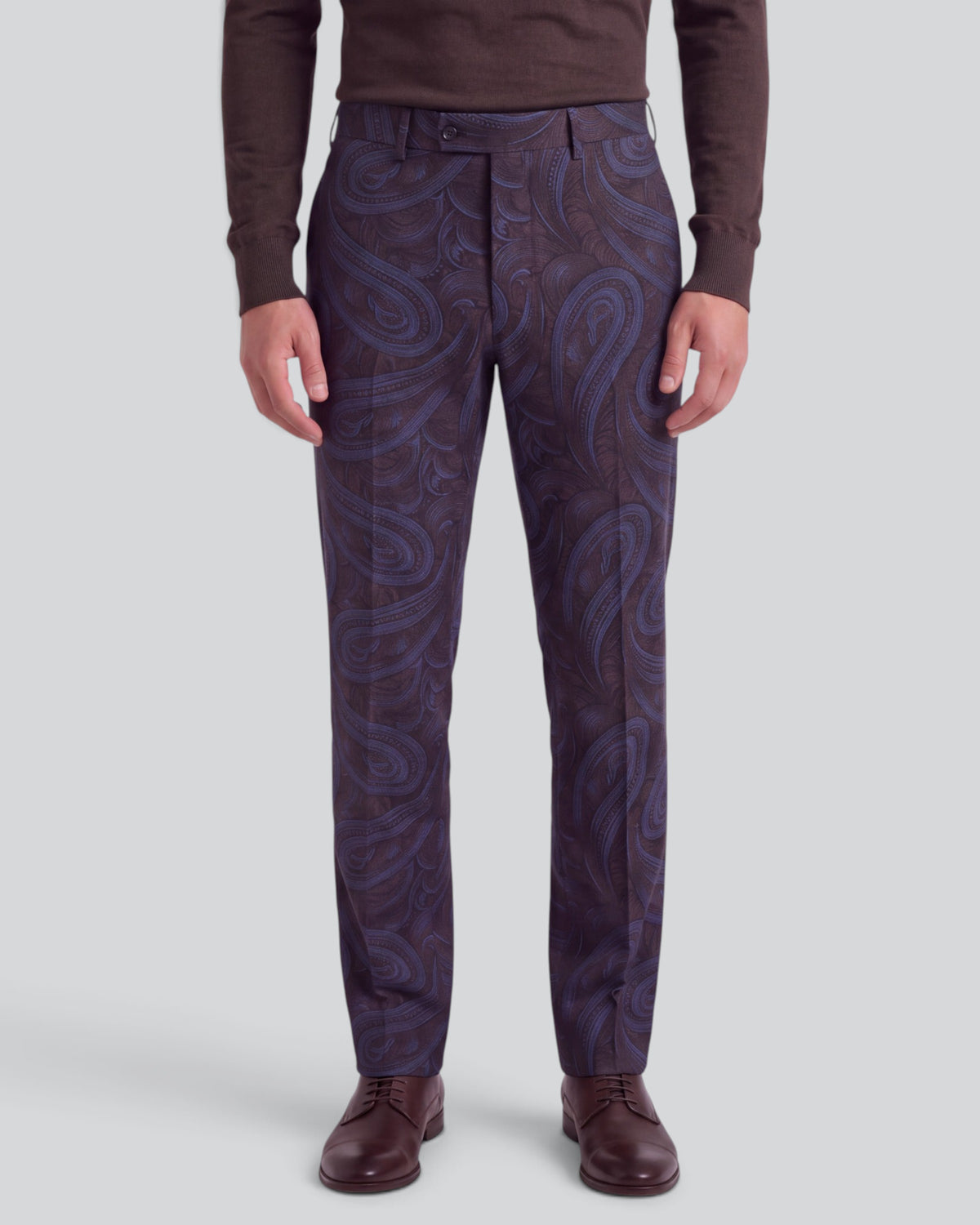 PICKFORD PAISLEY BADALONA BROWNIE MEN'S WOOL TAILORED PANT