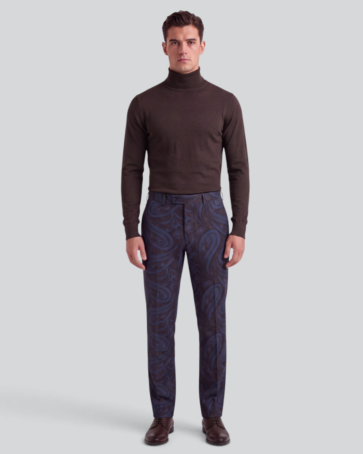 PICKFORD PAISLEY BADALONA BROWNIE MEN'S WOOL TAILORED PANT