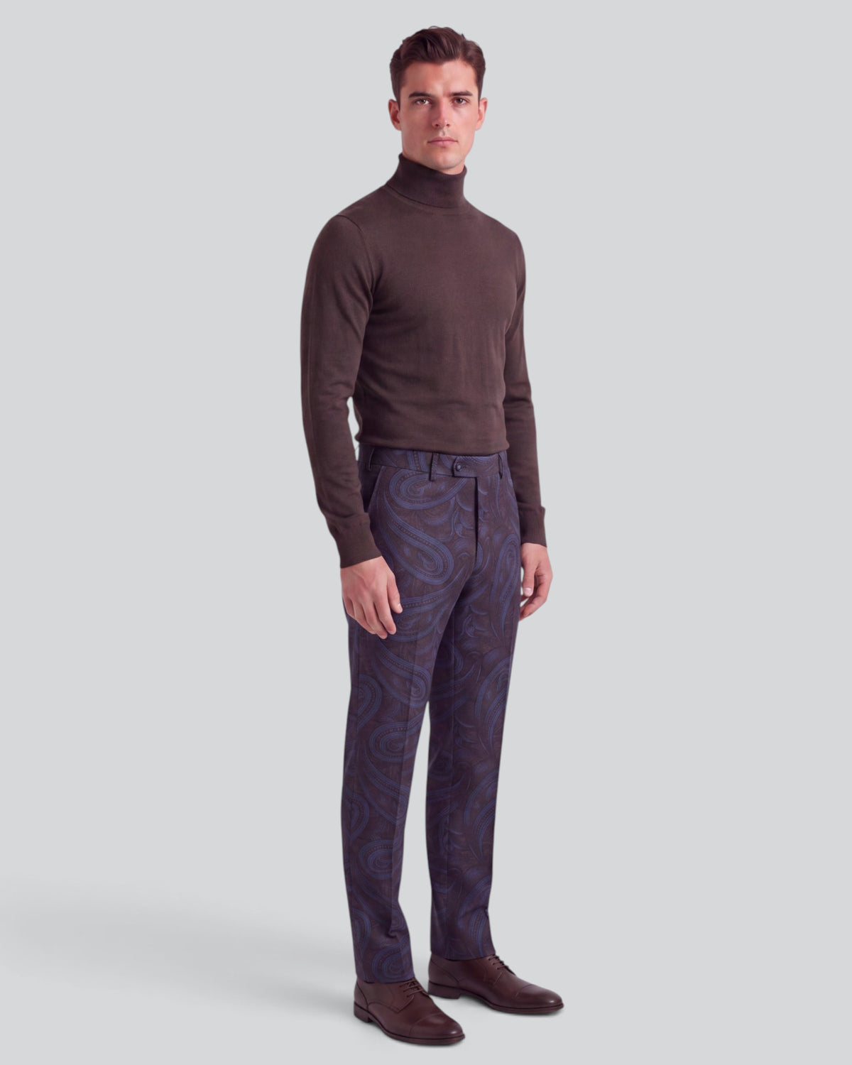 PICKFORD PAISLEY BADALONA BROWNIE MEN'S WOOL TAILORED PANT
