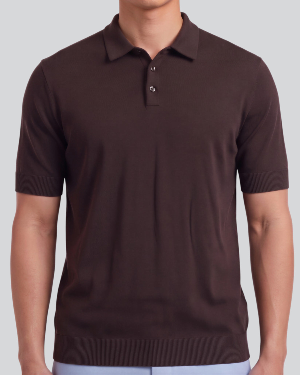 PILGRIM BROWNIE MEN'S MERINO SILK CASHMERE POLO SWEATER