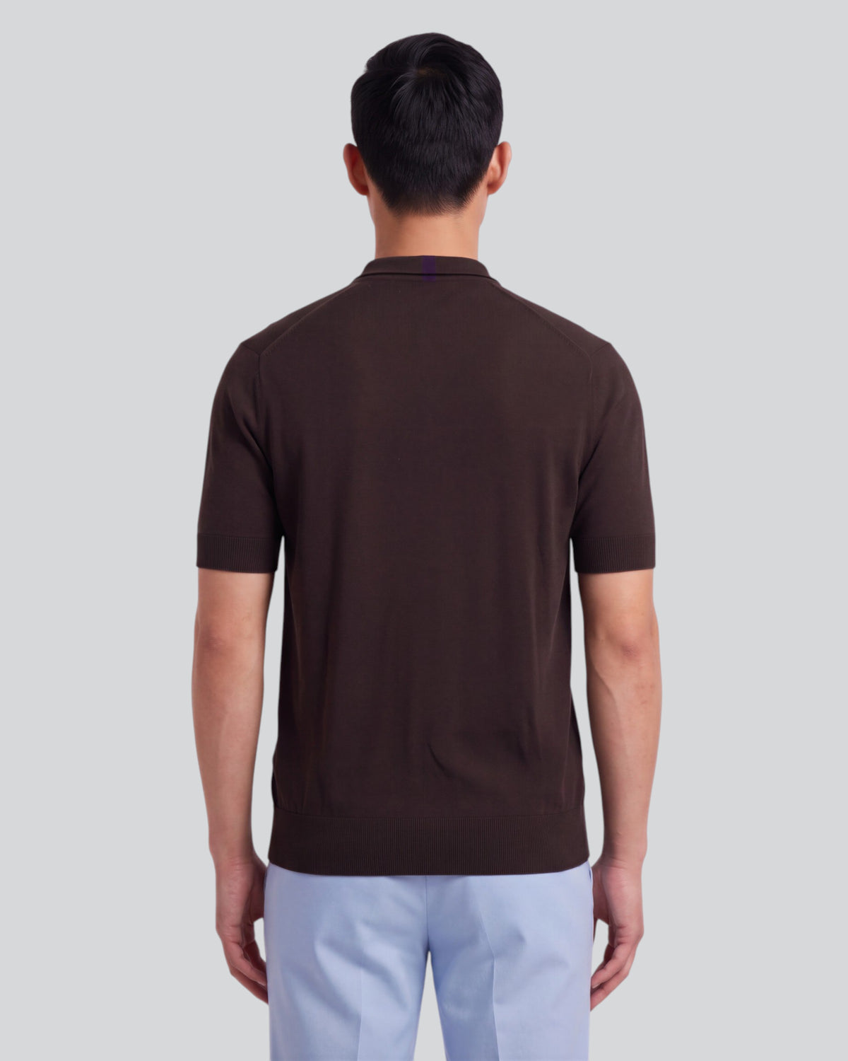PILGRIM BROWNIE MEN'S MERINO SILK CASHMERE POLO SWEATER
