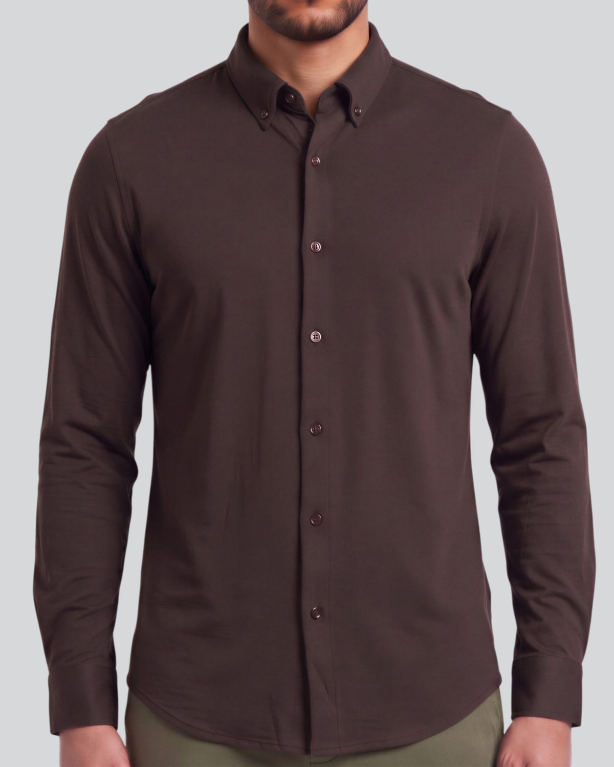 SHAWN BROWNIE MEN'S EXTRA-FINE MERINO LONG-SLEEVE SHIRT